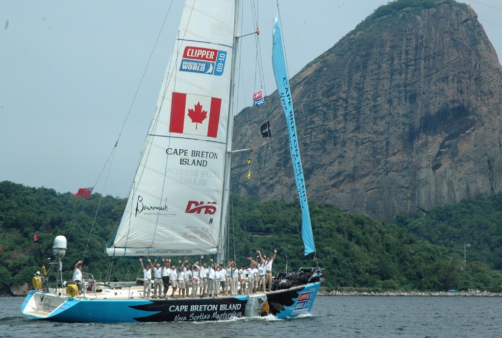 Cape Breton Island arrives in South America © Clipper Ventures PLC . http://www.clipperroundtheworld.com